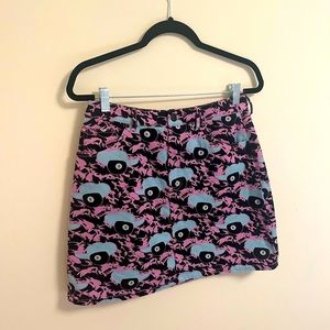 Hayley Elsaesser x Simons 8-Ball Cowboy Print Mini Skirt, Medium